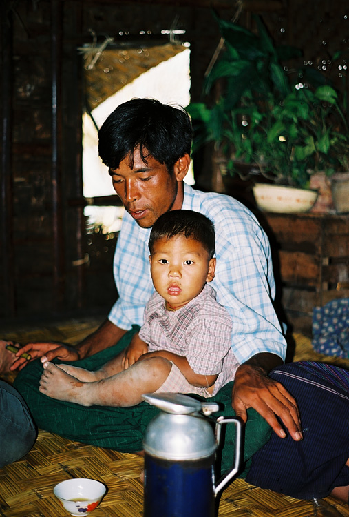 Lac Inl� - Notre rameur Intah et son fils