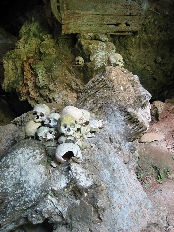 Pays Toraja / ''Natural graves''.