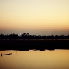 Coucher de soleil sur le Mékong (Vientiane)