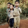 Jeunes enfants (village Hmong, ZNP de Nam Ha)