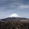 Parinacota volcano from the Chungara lake (Parque Nacional Lauca)